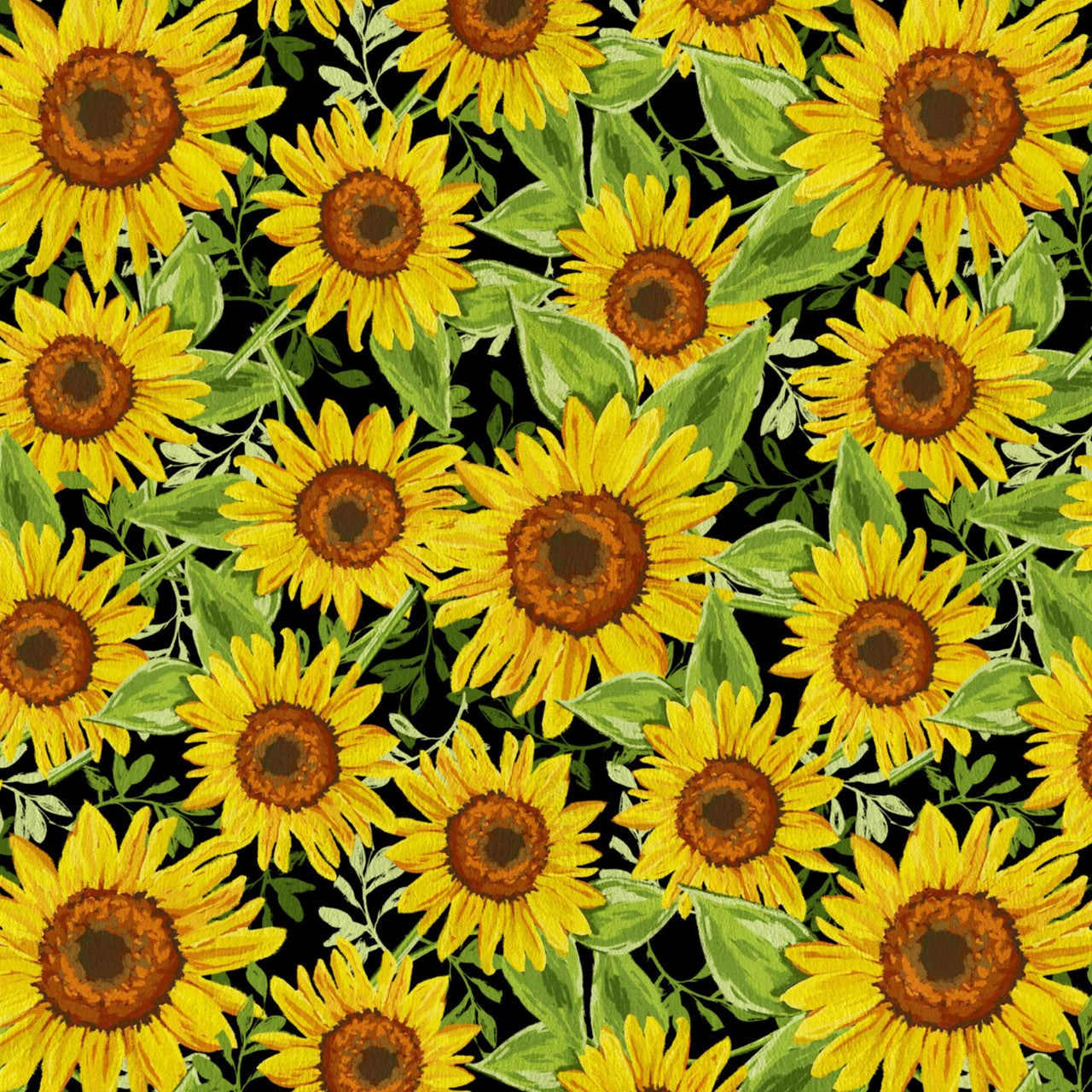 Sunflower Bouquet 1.5 yard cut - David Textiles Fleece