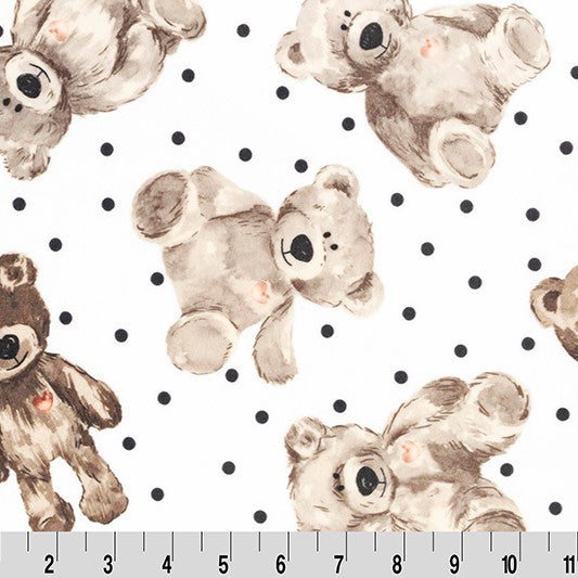 Teddy Bear Quartz Digital - Shannon Fabrics Cuddle Minky