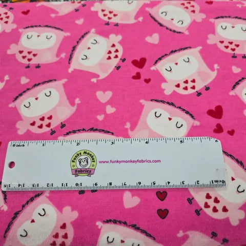 Owls & Hearts - Camelot Flannel