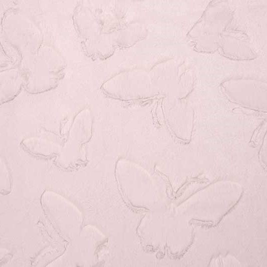 Tutu Pink Butterfly Embossed Luxe - Shannon Fabrics Cuddle Minky (lcbutterflytutupink)