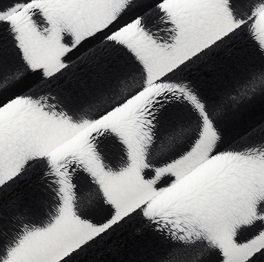 Luxe Cow Snow - Shannon Fabrics Cuddle Minky