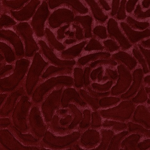 Merlot Demi Rose - Shannon Fabrics Cuddle Minky (lcdemimerlot)