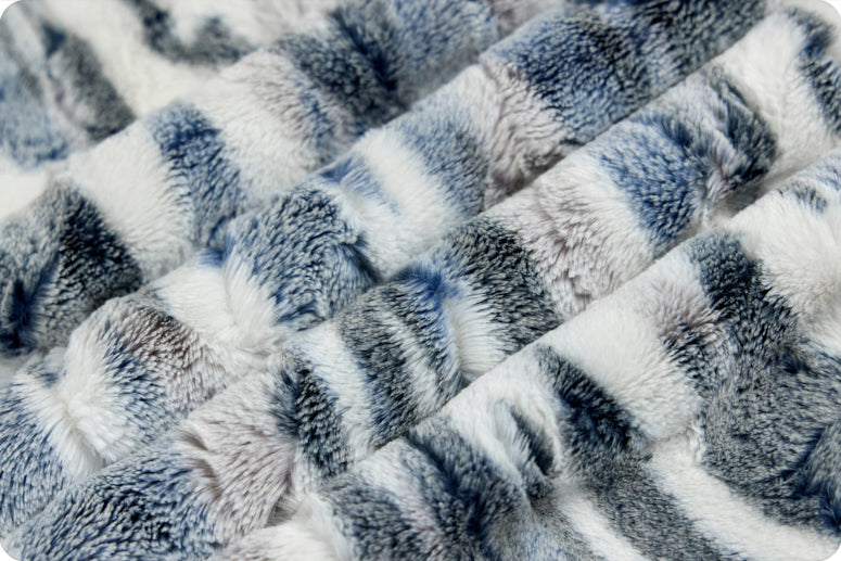 Navy Frosted Himalayan - Shannon Fabrics Cuddle Minky