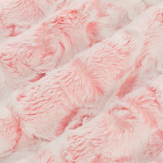 CLEARANCE Coral Snowy Owl - Shannon Fabrics Cuddle Minky