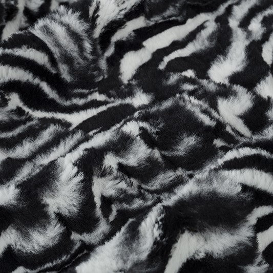 Black/White Zebra Luxe - Shannon Fabrics Minky