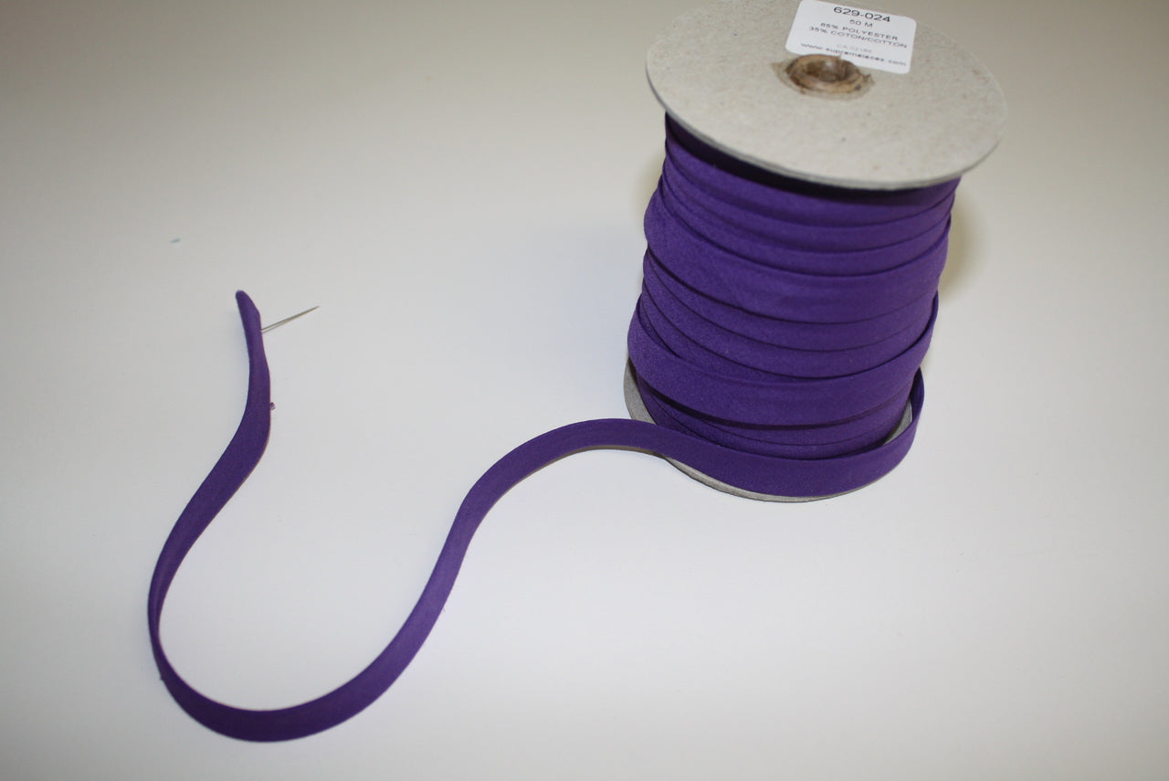 Purple Double fold Bias Tape
