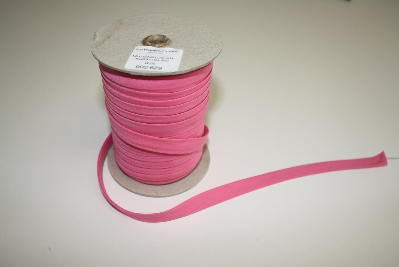 Hot Pink Double fold Bias Tape