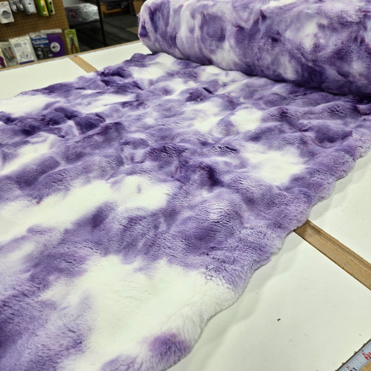 Bellflower Powderpuff Sorbet - Shannon Fabrics Cuddle Minky
