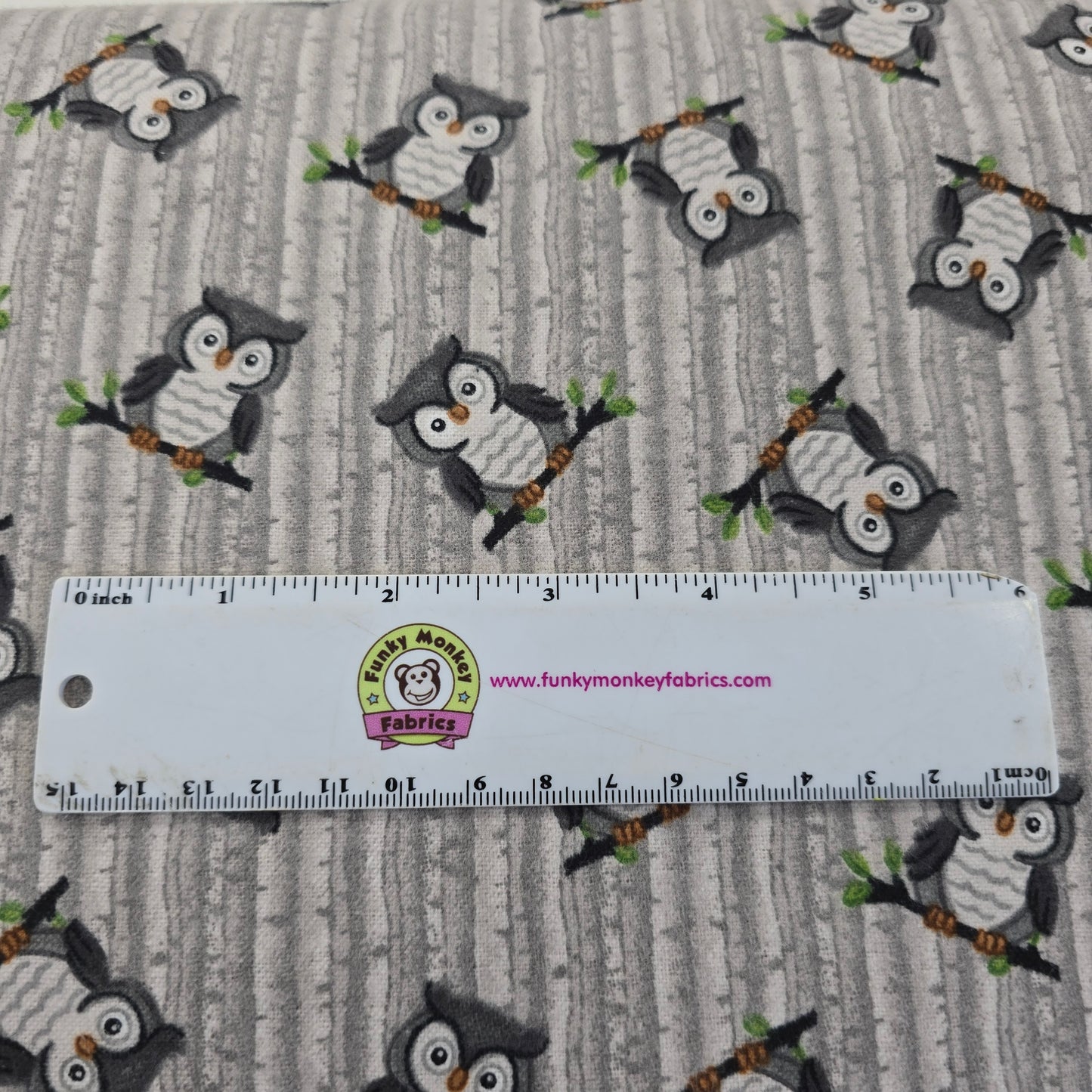 Owls on Grey - AE Nathan Flannel