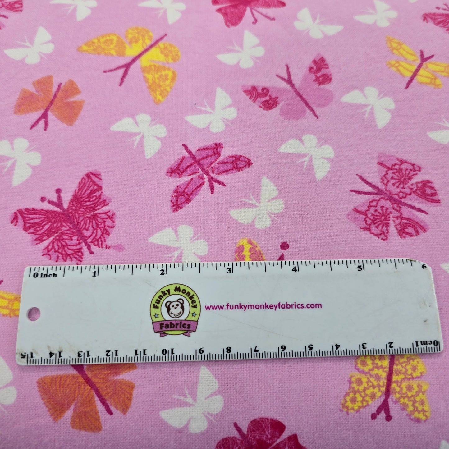 Bright Butterflies on Pink - AE Nathan Flannel