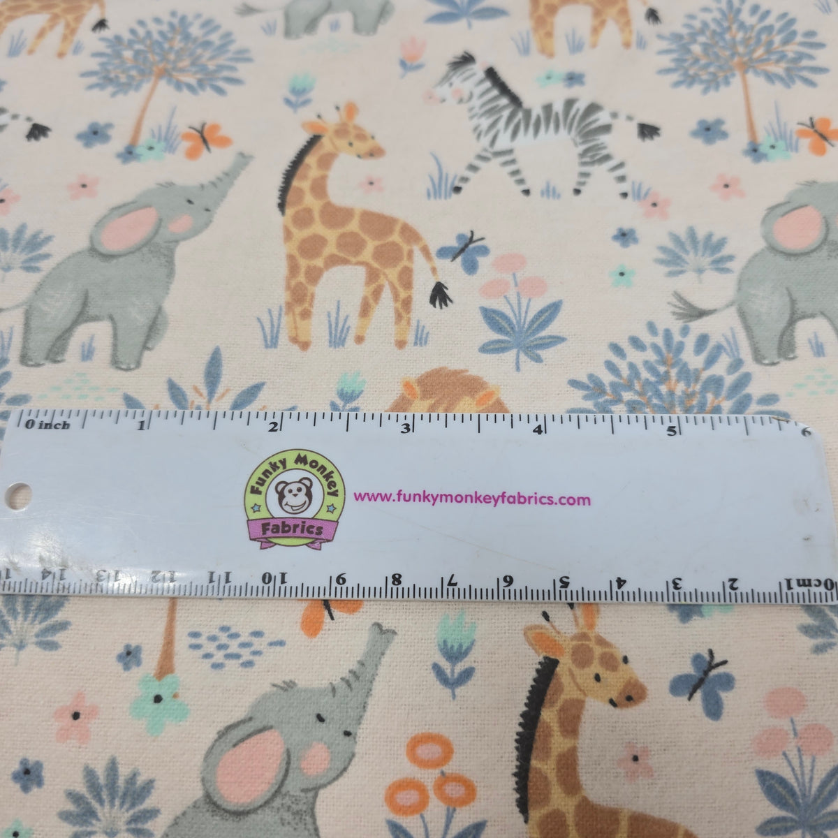 Magical Safari Light Pink - Camelot Flannel