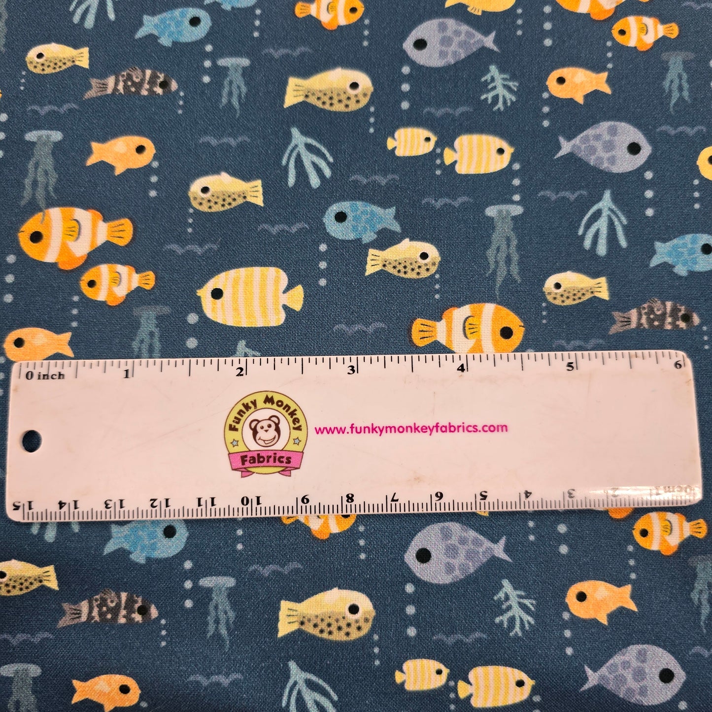 Any-Fin is Possible on Marlin Blue - Beyond the Sea - Dear Stella Cotton