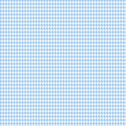 Baby Blue Houndstooth - AE Nathan Flannel