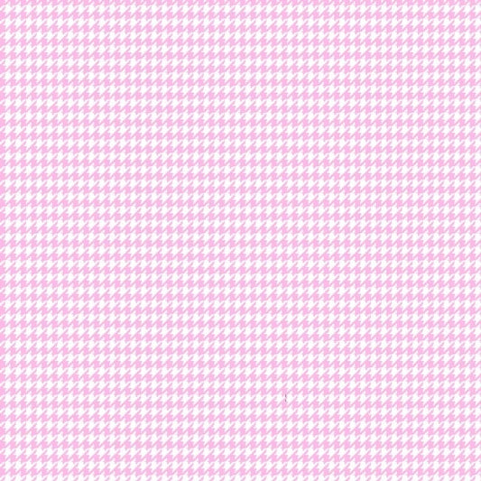 Baby Pink Houndstooth - AE Nathan Flannel