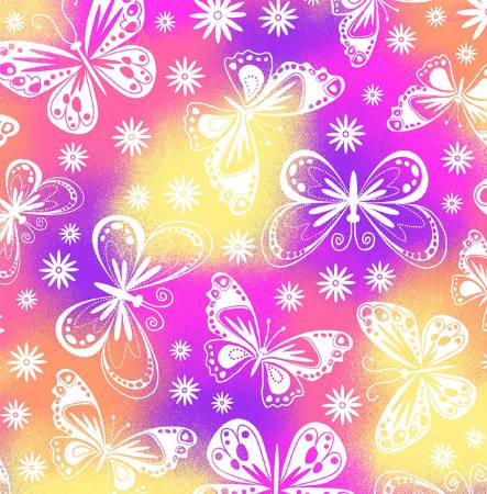 Multi Butterflies Comfy - AE Nathan Flannel