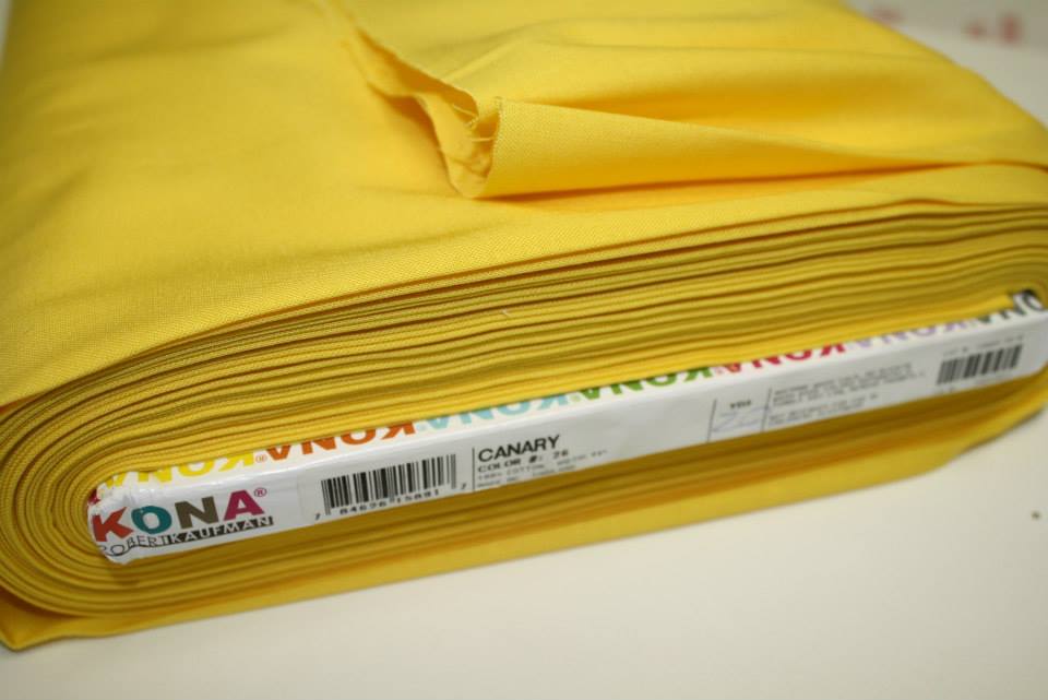 Kona Canary – Robert Kaufman Cotton (kona26)