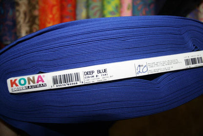 Kona Deep Blue – Robert Kaufman Cotton (kona33) (view)