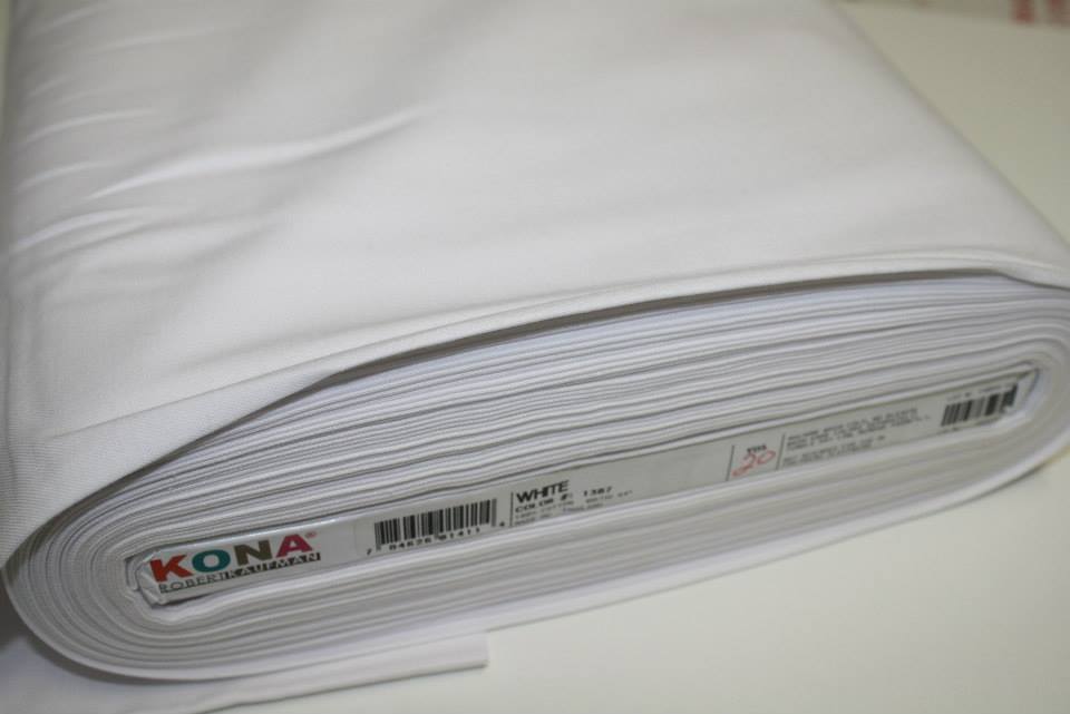 Kona White – Robert Kaufman Cotton (kona1387)