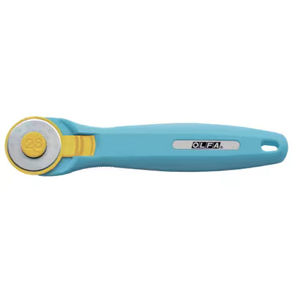 OLFA 28mm Aqua Quick Change Rotary Cutter & Bonus Touch Knife