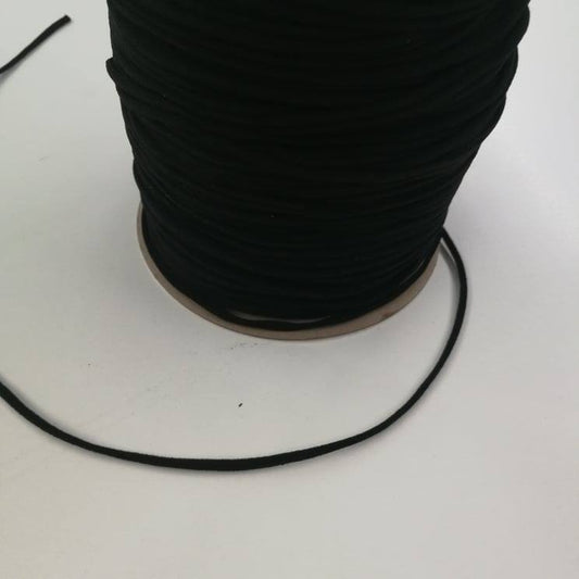 CLEARANCE 3mm Black Round Elastic