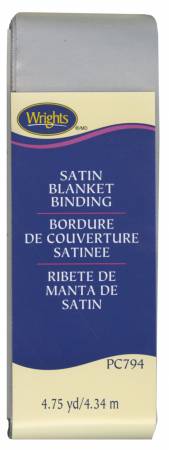 Light Grey Satin Blanket Binding