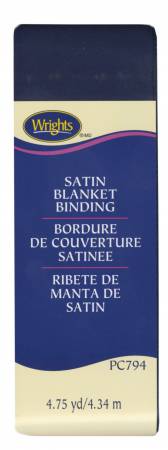 Navy Satin Blanket Binding (117794055)