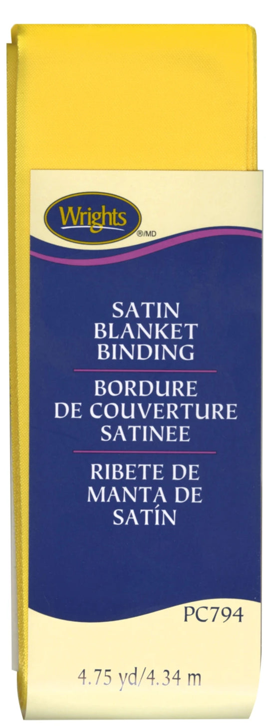 Yellow Satin Blanket Binding