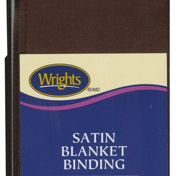 Seal Brown Satin Blanket Binding