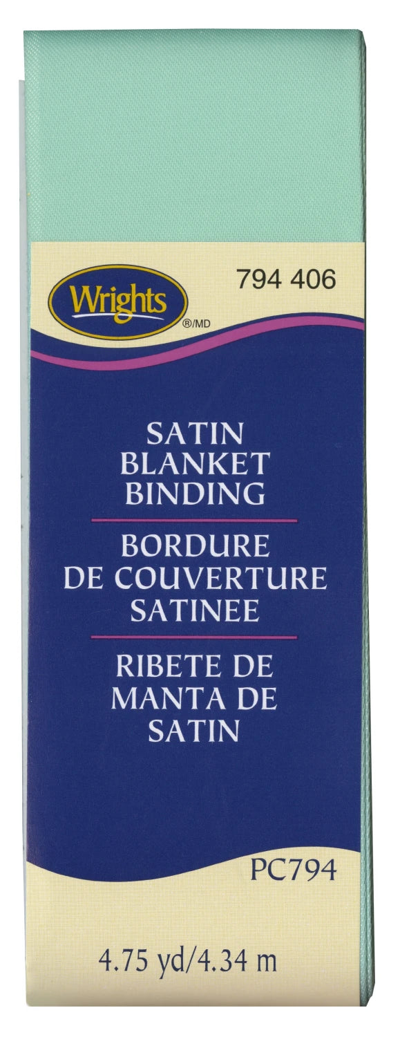 Cool Cucumber Satin Blanket Binding