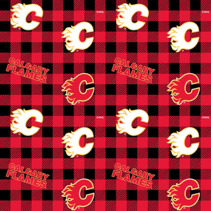 NHL Plaid Calgary Flames Flannel