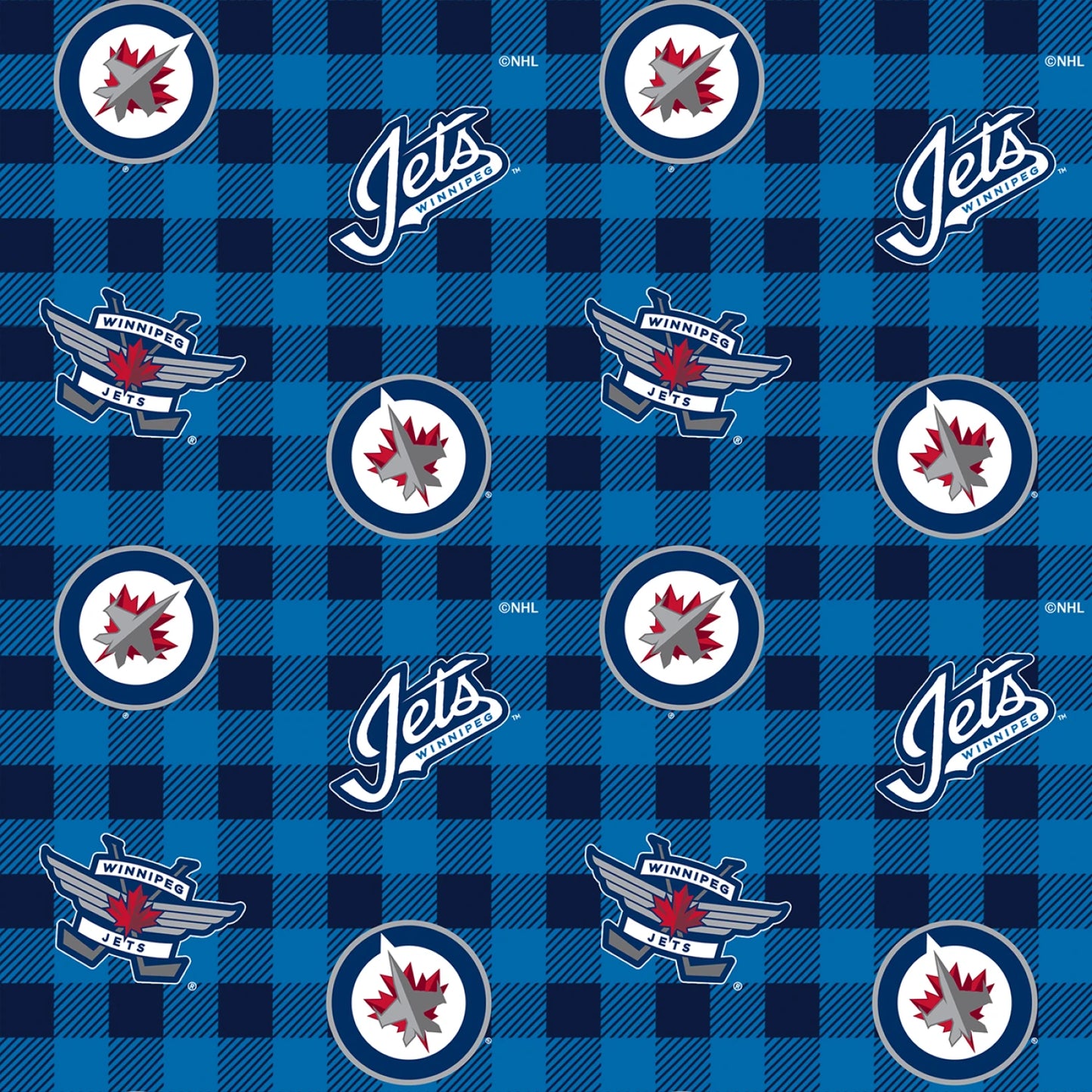 NHL Plaid Winnipeg Jets Flannel