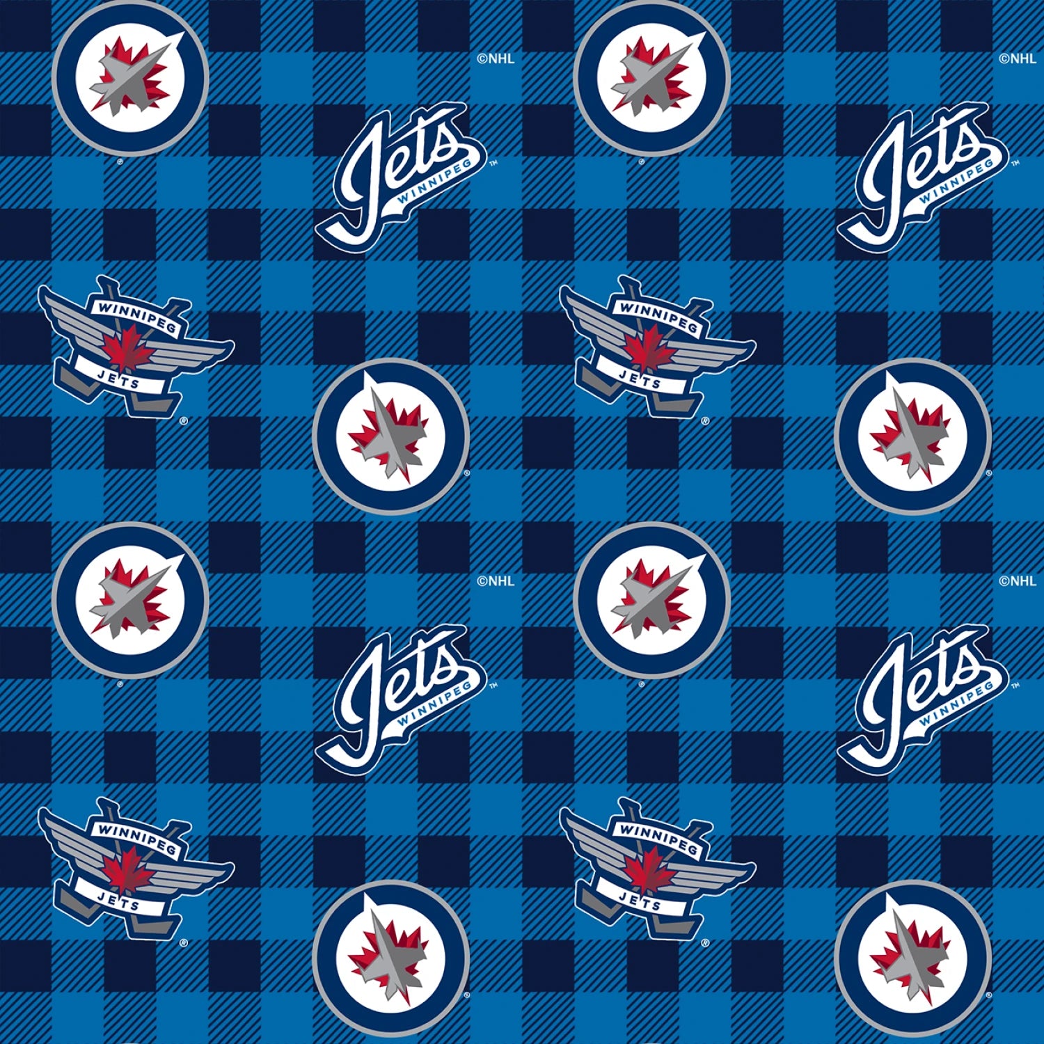 NHL Plaid Winnipeg Jets Flannel