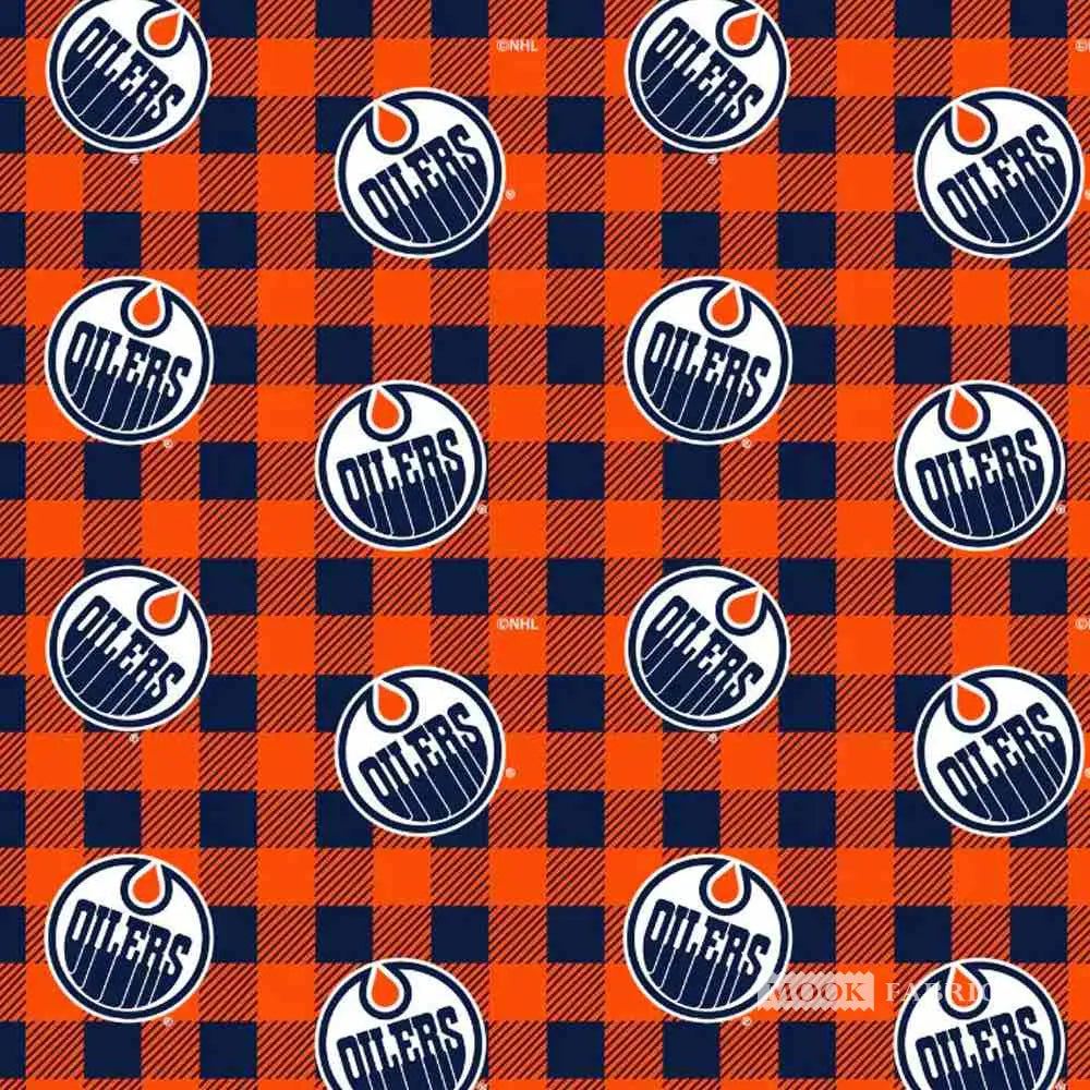 NHL Plaid Edmonton Oilers Flannel