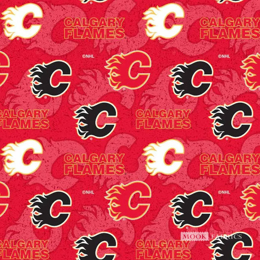 NHL Tone on Tone Calgary Flames - Sykel Enterprises Cotton