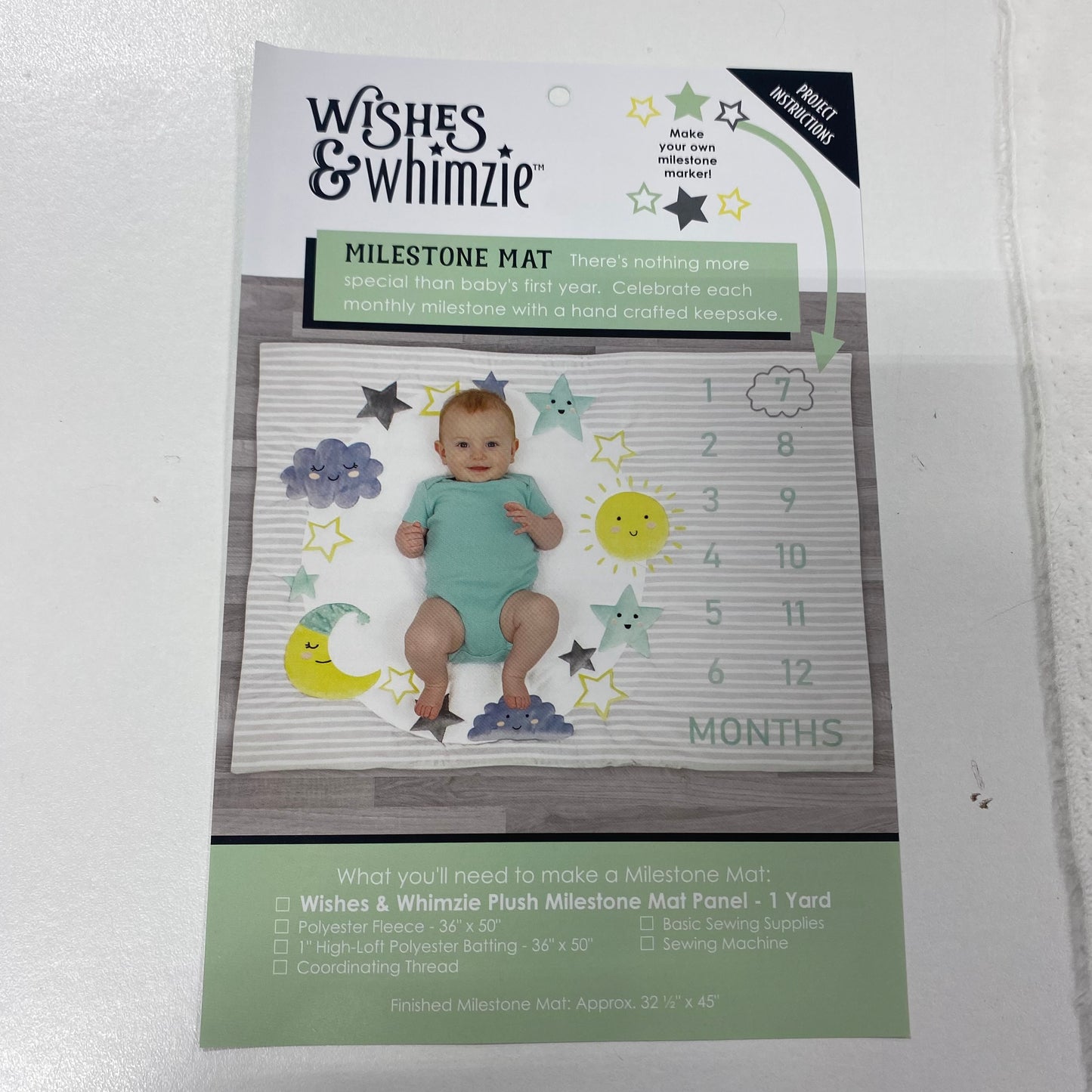 Celestial Minky Milestone Mat