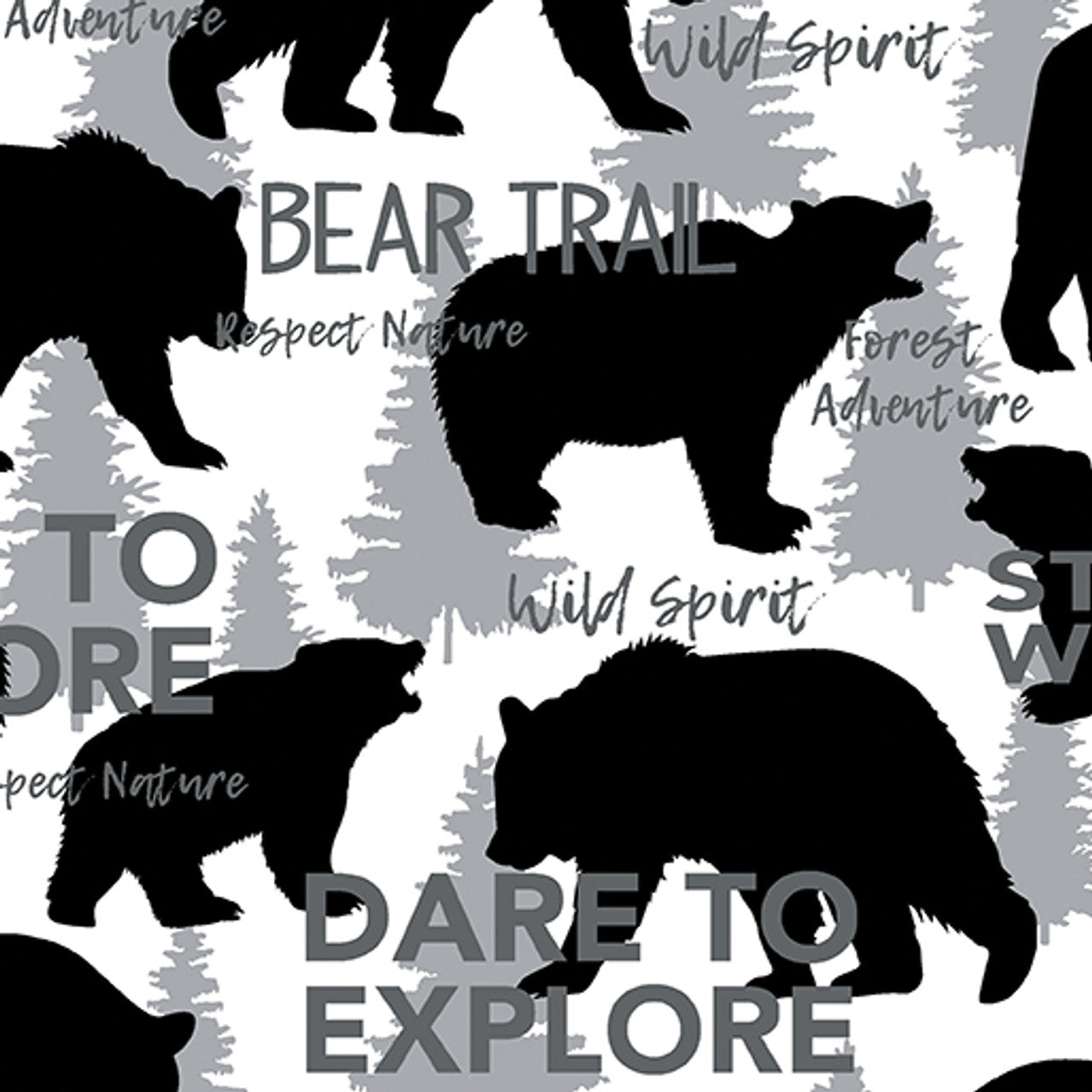 White Bear Country - Benartex Cotton