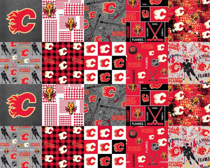 NHL Cheater Quilt Calgary Flames - Sykel Fleece