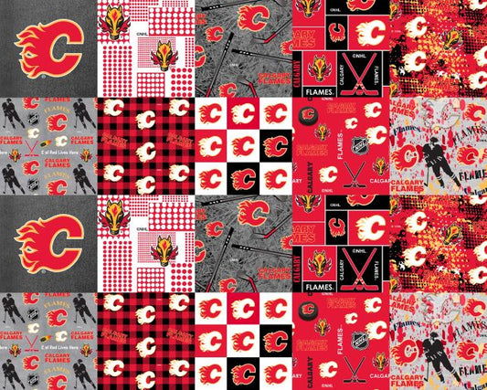 NHL Cheater Quilt Calgary Flames - Sykel Fleece