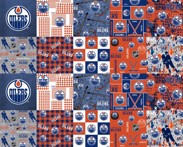 NHL Cheater Quilt Edmonton Oilers - Sykel Fleece