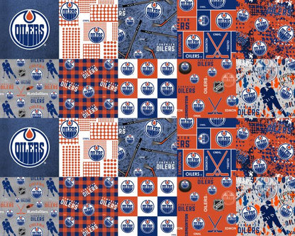 NHL Cheater Quilt Edmonton Oilers - Sykel Fleece