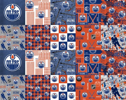 NHL Cheater Quilt Edmonton Oilers - Sykel Fleece