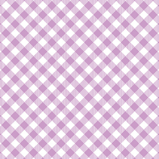 Gingham Plaid Purple - Benartex Cotton