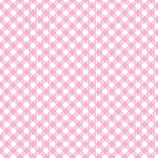Gingham Plaid Pink - Benartex Cotton
