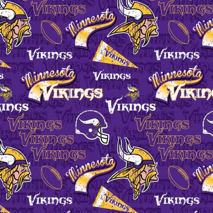NFL Fancy Minnesota Vikings - Fabric Traditions Cotton