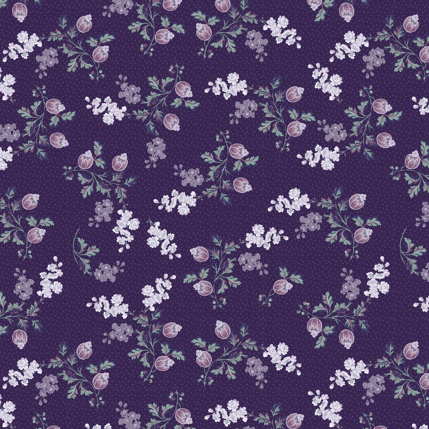 Purple Majesty Floral - Wilmington Prints Cotton