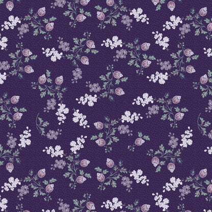 Purple Majesty Floral - Wilmington Prints Cotton