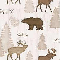 Wildlife Trail Scenic Natural - Wilmington Prints Cotton