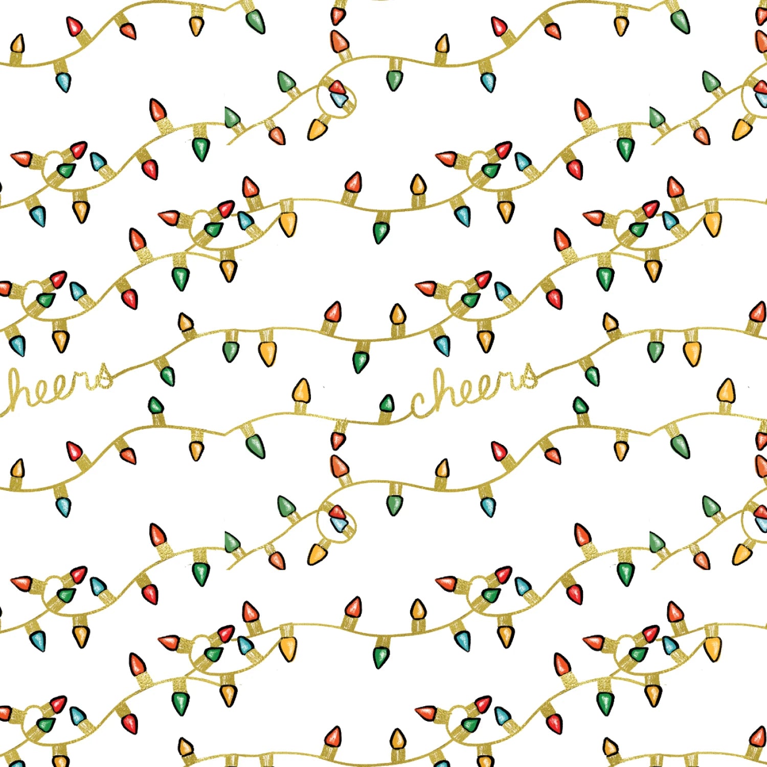 Cheers Lights - North Pole Social Club - Camelot Cotton