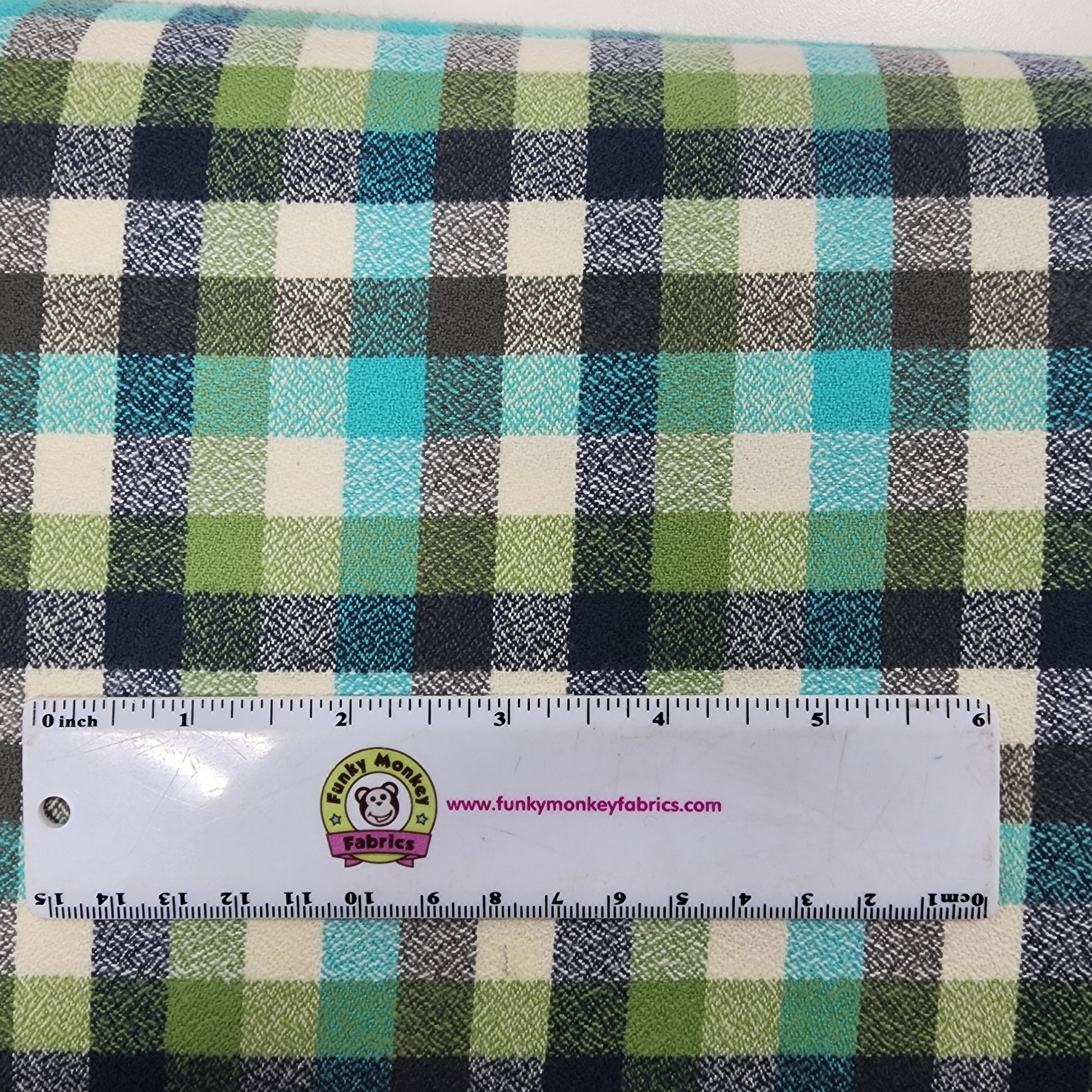 Sage Junior Mammoth Plaid - Robert Kaufman Flannel