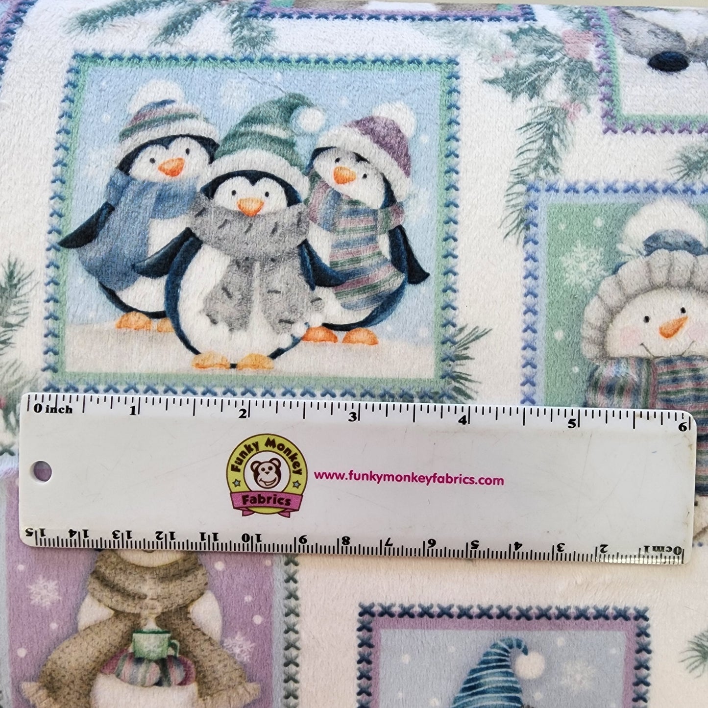 CLEARANCE Multi Peace Love And Joy Digital - Shannon Fabrics Cuddle Minky